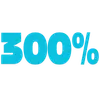300% icon